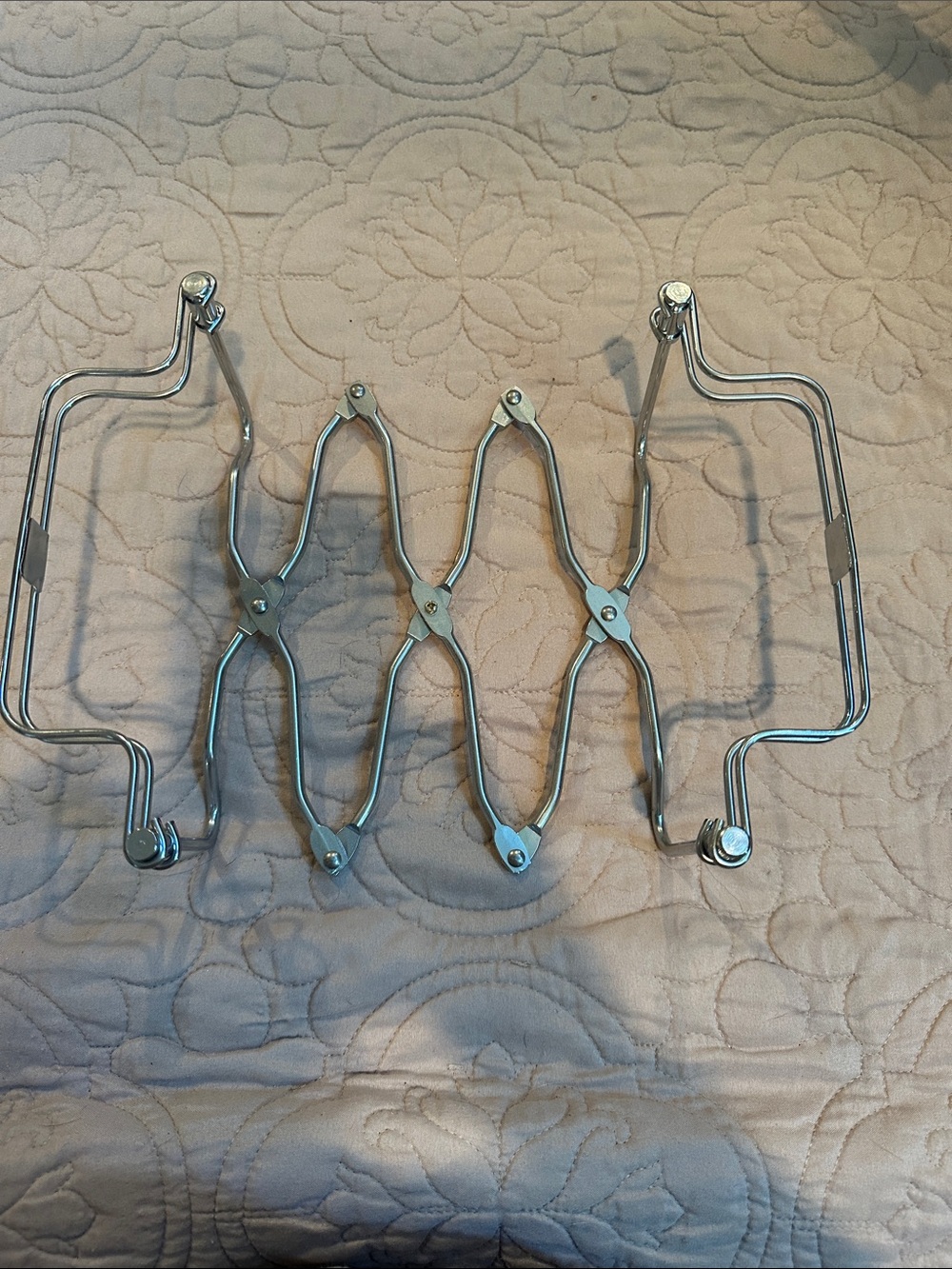 1970’s Adjustable Chrome Expandable Rack - Silver